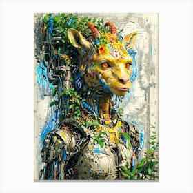 Robot Goat Canvas Print