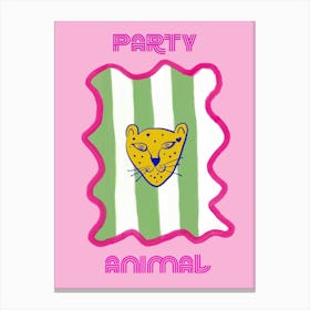 Party Animal Pink Cheetah Poster Leinwandbilder