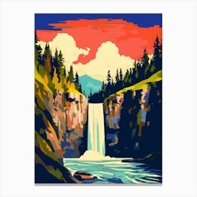 Snoqualmie Pass Retro Pop Art 31 Canvas Print