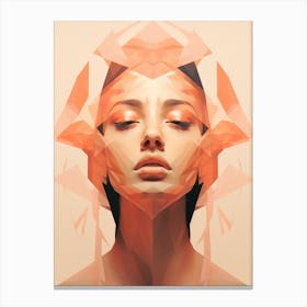 Abstract Geometric Lady 11 Canvas Print