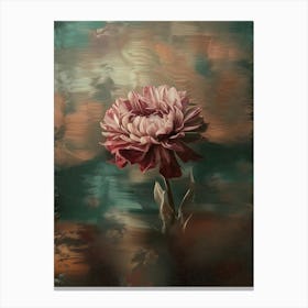 Pink Flower In Water Canvas Print