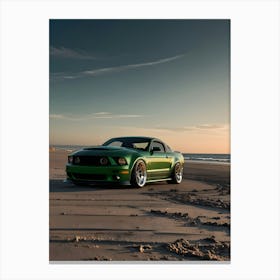 Green Mustang 3 Toile