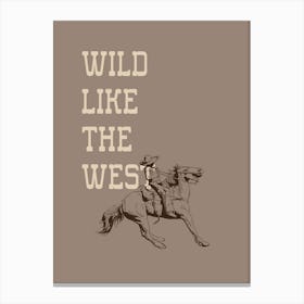 Wild West Printable Poster Cowboy Horseback Riding, Rodeo Wall Art, Western Decor, Vintage Cowgirl, Cowboy Poster Canvas Print