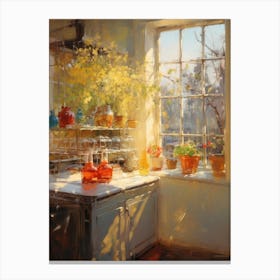 Window In The Kitchen Canvas Print