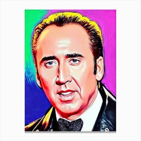 Nicolas Cage Pop Movies Art Movies Canvas Print