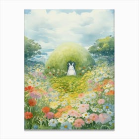 Rabbit Garden Canvas Print