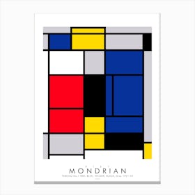 Mondrian Tableau Canvas Print