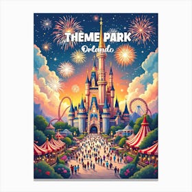 Theme Park Orlando Canvas Print