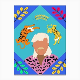 Joe Exotic Tiger Card Canvas Print