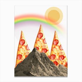 Rainbow Pizza Canvas Print