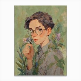 Boy With Glasses Canvas Print