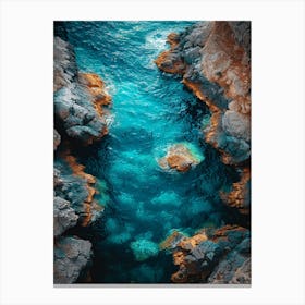 Blue Ocean Water Canvas Print