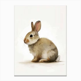Thrianta Rabbit Nursery Illustration 4 Canvas Print