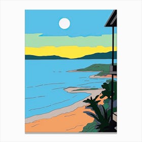 Minimal Design Style Of Malibu California, Usa 3 Canvas Print