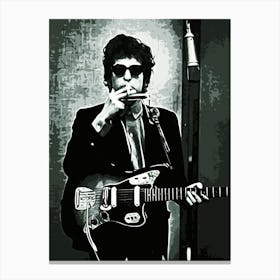 bob dylan music 5 Canvas Print