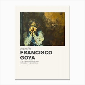 Museum Poster Inspired By Francisco Goya 1 Canvas Print