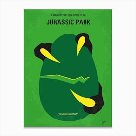 No047 My Jurassic Park Minimal Movie Poster Canvas Print