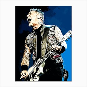 James Hetfield Metallichead band music 22 Canvas Print