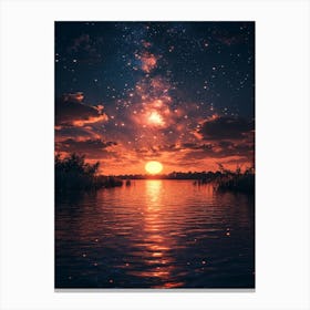 Starry Night Sky 17 Canvas Print