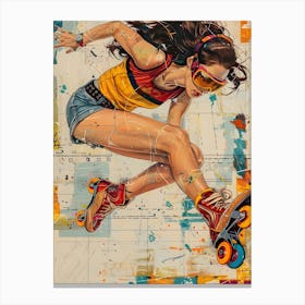 Roller Girl 2 Canvas Print
