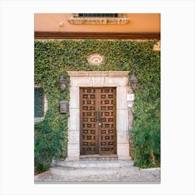 The Botanical Door San Miguel De Allende Canvas Print