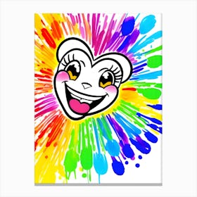 Rainbow Splatter-Reimagined Canvas Print