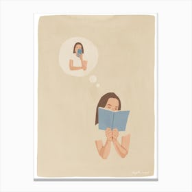 Book Addict Canvas Print