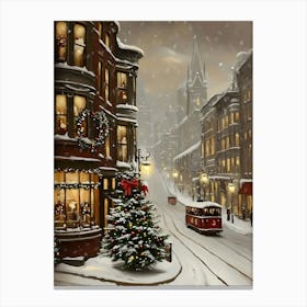 Christmas In The City 1 Canvas Print