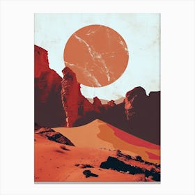 Middle East Desert Landscape Canvas Print