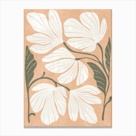 White Magnolias Canvas Print