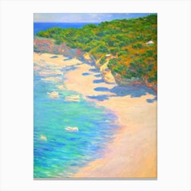 Cala Salada Ibiza Spain Monet Style Canvas Print