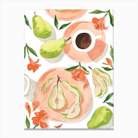 Pretty Pears Canvas Print