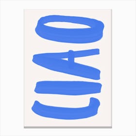 Ciao Typography Canvas Print