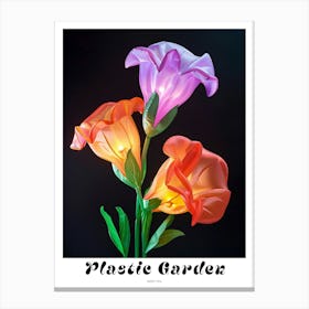Bright Inflatable Flowers Poster Sweet Pea 2 Canvas Print