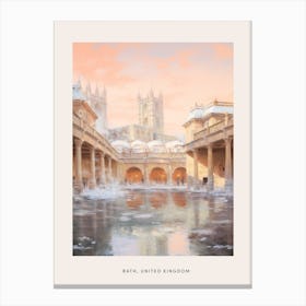 Dreamy Winter Painting Poster Bath United Kingdom 2 Canvas Print