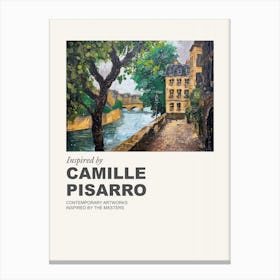 Museum Poster Inspired By Camille Pisarro 4 Canvas Print