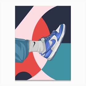 Sneakers Dunk Rich Canvas Print