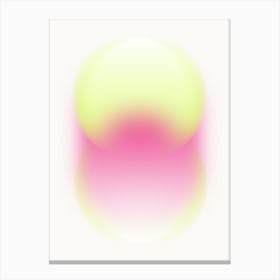 Abstract Pink Green Gradient Canvas Print