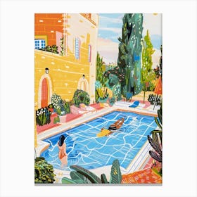 Pool In The Garden Canvas Print