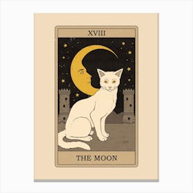 The Moon    Cats Tarot Canvas Print