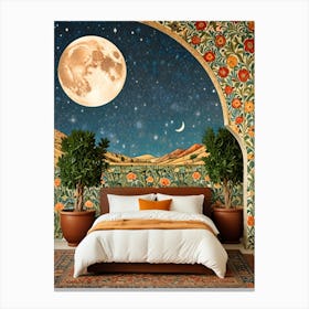 Moon Wall Mural Canvas Print