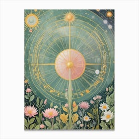 Floral Astrology no2 Canvas Print