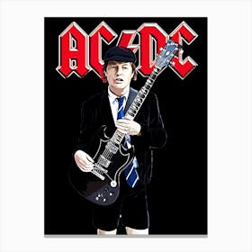 angus young Ac Dc band music 2 Canvas Print