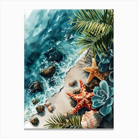 Watercolor Seascape Canvas Print