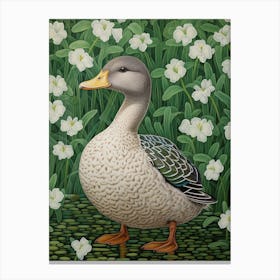 Ohara Koson Inspired Bird Painting Duck 4 Canvas Print