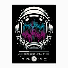 Soundtrack Neon - Astronaut Canvas Print