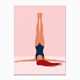 Yoga Pose - Yoga Stock Videos & Royalty-Free Footage Canvas Print