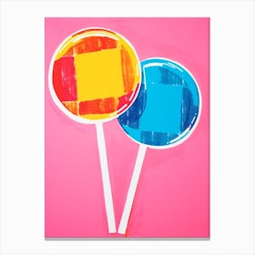 Lollipops Colour Pop 4 Canvas Print