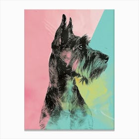 Pastel Irish Terrier Dog Pastel Illustration 2 Canvas Print