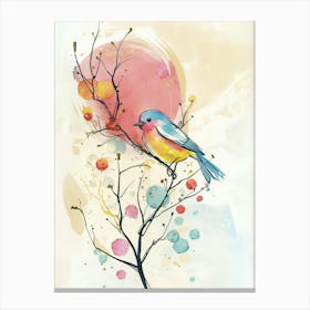 Bird On A Branch 2 Canvas Print